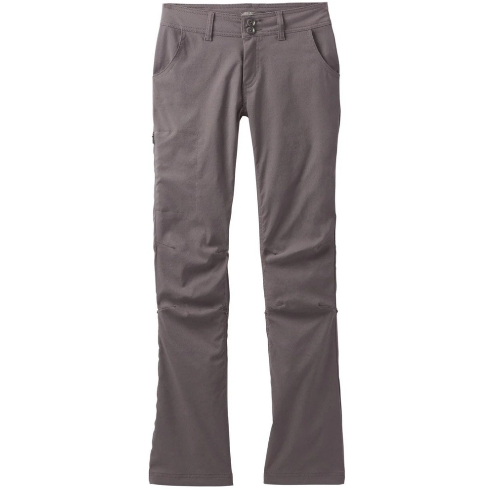 Prana Women's crop Straight-Leg Outdoor Pants in Taupe Gray